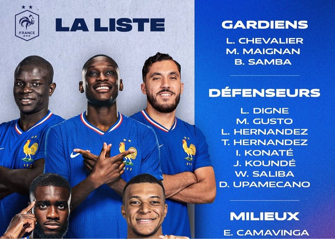 รอบคัดเลือกฟุตบอลโลกรอบคัดเลือกเดือนพฤศจิกายนของฝรั่งเศส: เอ็มบัปเป้เป็นผู้นำ, เดมเบเล่ และซูอาเมนี่ได้รับบาดเจ็บ